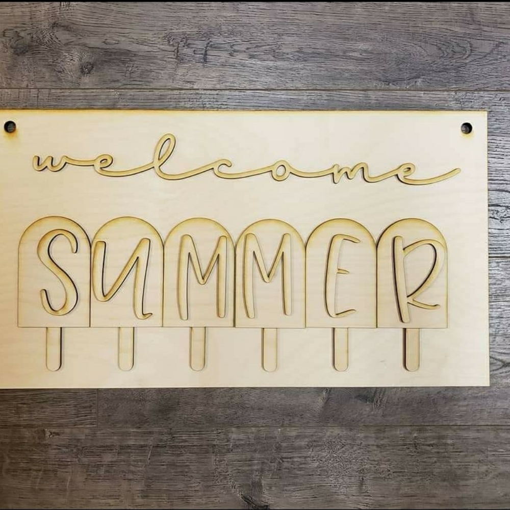 DIY SUMMER HOME WALL DECOR BLANK